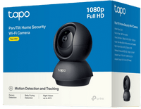 Cámara de Seguridad Interior Wi-Fi 360°, 1080p Full HD, Visión Nocturna 12 m, Detección IA Personas y Llanto de Bebé, Audio Bidireccional, Compatible Alexa y Google Home, Almacenamiento microSD 512 GB