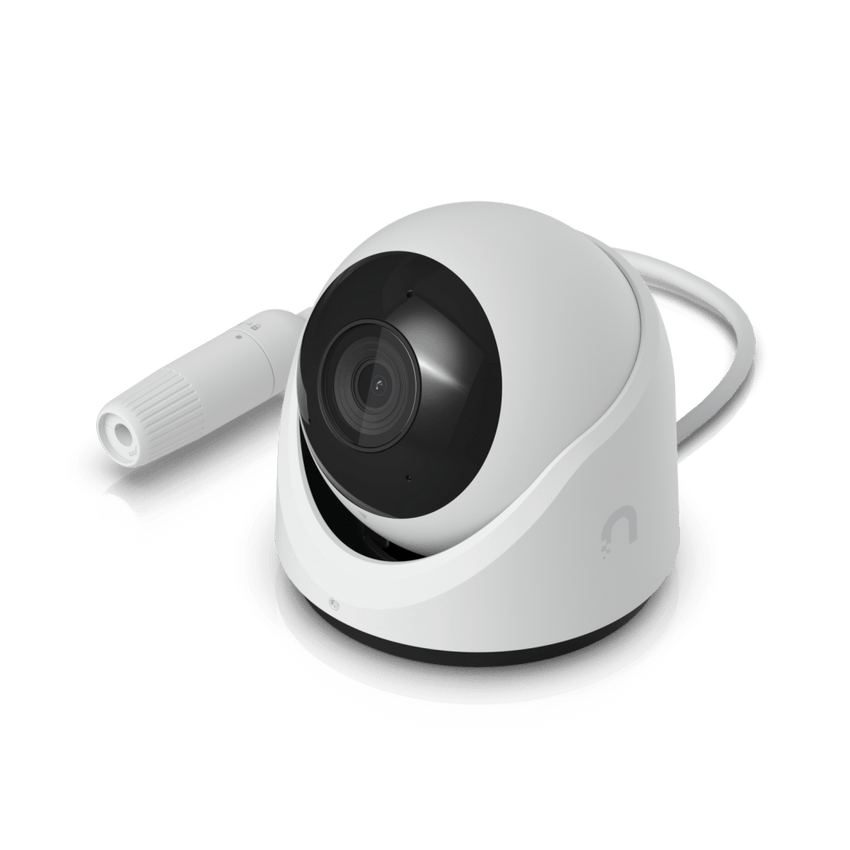 Cámara de Seguridad Turret Color Blanco / Alimentación PoE/ Resistente a Manipulaciones IK04/ Sensor de Imagen 1/1.8" 8MP/ Ajuste Manual 3 Ejes