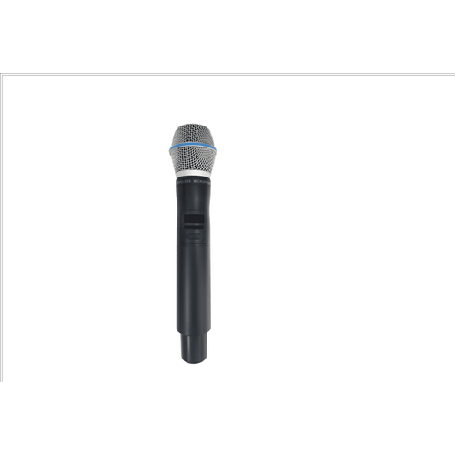 Micrófono Mano Inalámbrico EP-59H | Rango Frecuencia 470-510MHz, 540-590MHz, 640-690MHz, 807-830MHz | Potencia Salida ≥10dBm | Autonomía >10 Horas | Mute Automático por Caída | Display OLED | 7 Niveles Potencia Aju