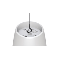 Altavoz Colgante Luna | Designmax | Sistema de Rango Extendido | Array Circular Ring Array™ 8 Drivers | Woofer 8" Integrado | Cobertura 140° | Color Blanco