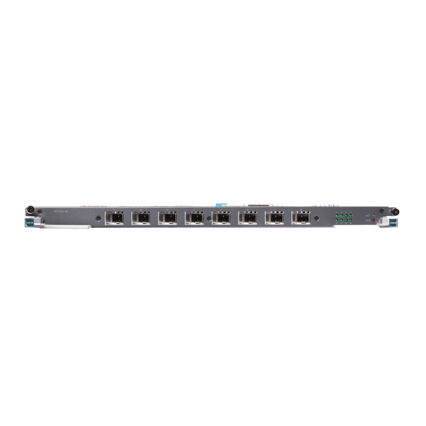 Tarjeta de Servicio 8 Puertos XGSPON&GPON para OLT DSP8000X2 / Spliteo GPON de 1:128 / Spliteo XGSPON de 1:256 / Distancias de Hasta 20 Km / Intercambio en caliente