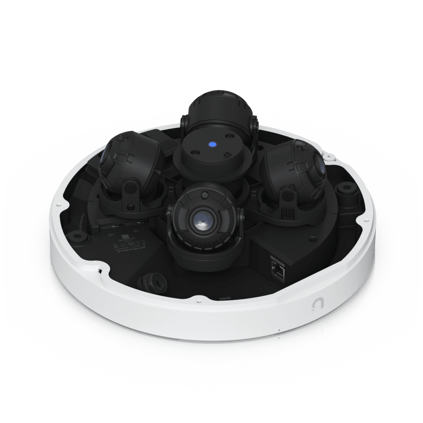 Cámara Multisensor AI de 32 MP con 4 Lentes Ajustables, Zoom Óptico 2.33×, Cobertura IR 360°, Motor AI Multi-TOPS y Alimentación PoE++ para Monitoreo de Amplia Cobertura
