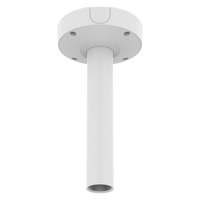 Base de Montaje para Techo SBP-180CMB / Aluminio / Color Blanco RAL9003 / Diámetro 180 mm / Peso 970 g / Tornillo TR30 / Orificio Conduit 19.1 mm / Compatible con Múltiples Modelos Hanwha