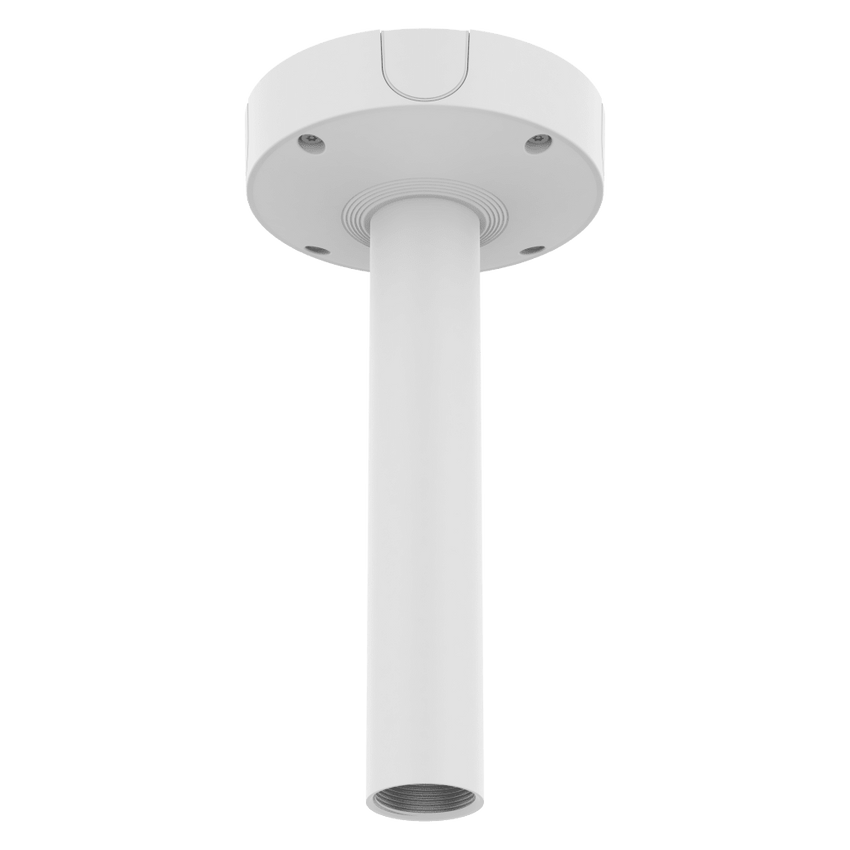 Base de Montaje para Techo SBP-180CMB / Aluminio / Color Blanco RAL9003 / Diámetro 180 mm / Peso 970 g / Tornillo TR30 / Orificio Conduit 19.1 mm / Compatible con Múltiples Modelos Hanwha