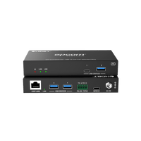 Extensor USB 3.2 Gen 1 | 100 m | Cable CAT6a | Velocidad 5 Gbps | Puertos USB-C y USB-A | PoC Bidireccional 24V | Compatible Con Dispositivos USB Variados