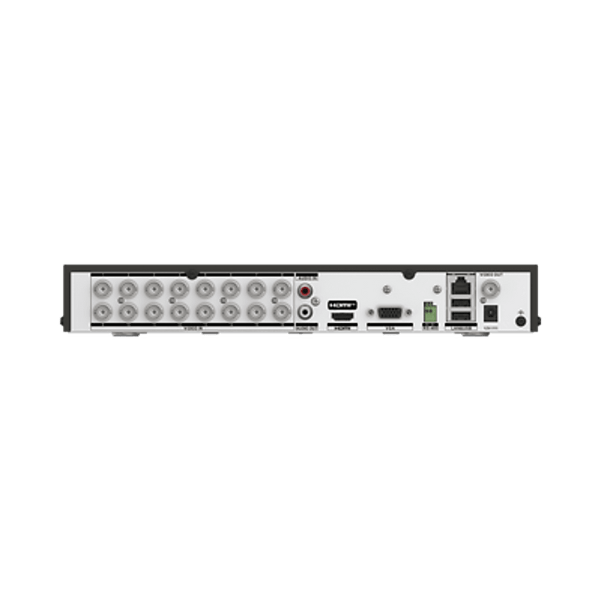 DVR 16 Canales TURBOHD + 16 Canales IP / 8 Megapixel (4K) / Audio Bidireccional/ ACUSENSE / 1 Bahía de Disco Duro / Salida de Video en 4K / H.265+