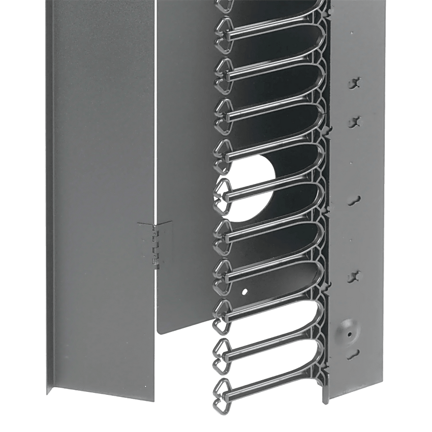 Gabinete Rack ProLine ConnecTek 42 UR 2000 x 800 x 1200 mm con Capacidad 1134 kg  Acero, Color Negro Con Organizadores Laterales Frontal y Traseros Incluidos
