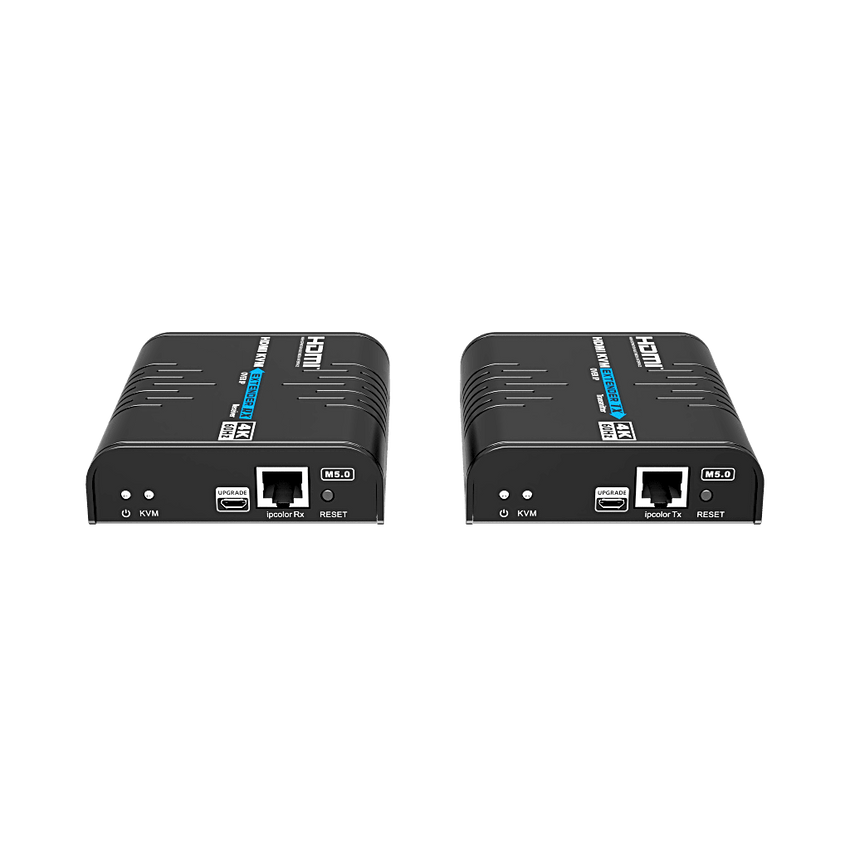 Extensor KVM HDMI 4K a 60 Hz | Transmisión hasta 120 mts con CAT6 | Resolución 4096x2160@60Hz | Ancho de Banda 18Gbps | HDCP1.4 y HDCP2.2 | Latencia 120~170ms | Conexión 1:1, 1:N, N:1, N:N