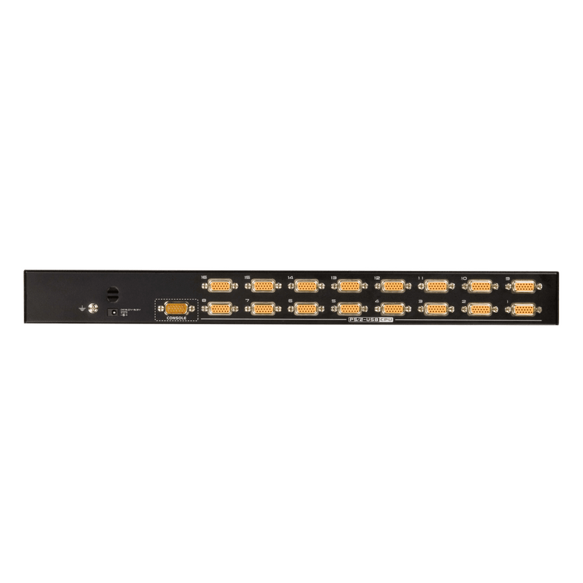 Switch KVM | 16 Puertos | Control 64-256 Computadoras | USB-PS/2 Dual Interface | Video 2048x1536 | Hotkey-OSD | Rack Mount 1U