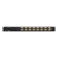 Switch KVM LCD 16 Puertos | Monitor 18.5" LED 1366x768 | Control 256 Computadoras | USB-PS/2 Dual Interface | Touchpad Integrado | Rack 1U