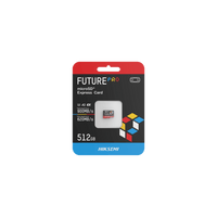 Tarjeta microSD Express 512G / 900 MB/s Lectura / 620 MB/s Escritura / PCIe Gen 3x1 + NVMe / U3 A2 EX / Compatibilidad UHS-I UHS-II