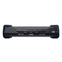 Receptor KVM por IP | DVI-D Dual Link 2K | PoE | Resolución 2560x2048 | SFP 10 km | AES-128 | Audio Estéreo | RS-232 | Montaje Rack