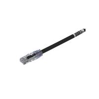 Cable de Parcheo UTP, Cat6A, 24 AWG, CM, Color Negro, 3.05 Metros (10 Pies)