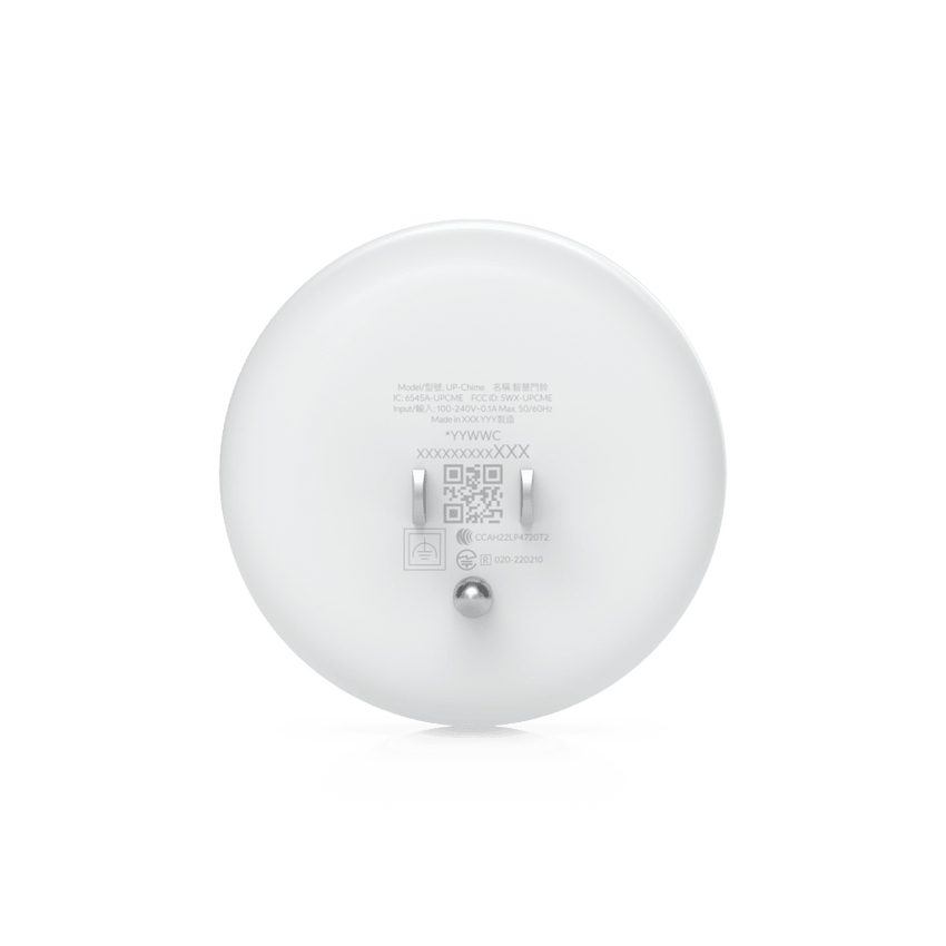 UniFi Protect WiFi Smart Chime Plug-in para Timbre Inteligente, Sonido de Altavoz Hasta 80dB, Conexión Inalámbrica Auto-Link, Instalación Directa a Toma AC