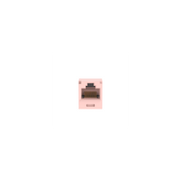 Conector Jack RJ45 Estilo TG, Mini-Com, Categoría 6A, de 8 Posiciones y 8 Cables, Color Rosa