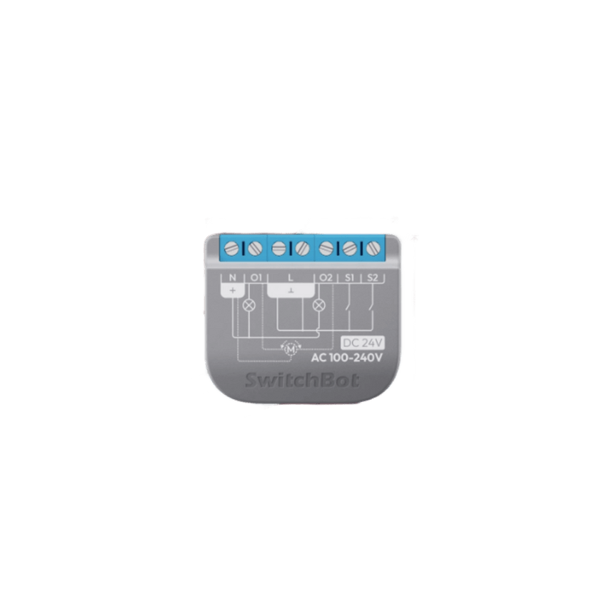 Relay Switch Inteligente 2 Canales / WiFi + BLE / Medici�n Consumo / 10A por Canal / Protecci�n Sobrecarga / Compatible Matter / 42 x 36 x 16 mm (1.7 x 1.4 x 0.6 in)