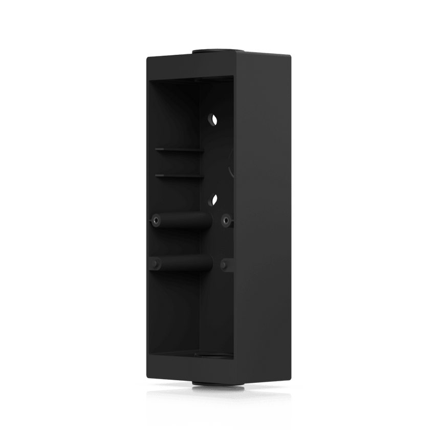 Caja de Conexión Color Negro para Lectores Profesionales UniFi Access y Doorbell, Montaje en Superficie Plana, Compatible con Conduit de 3/4”