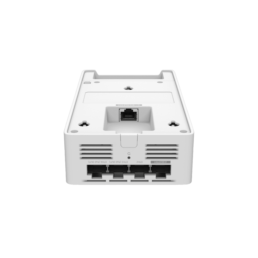 Punto de Acceso Omada / Wi-Fi 7 BE3600 MU-MIMO 2x2 / 1 Puerto Entrada 2.5 Gbps PoE ++ / 1 Puerto 2.5 Gbps PoE pass-through / 2 Puertos 1 Gbps / Mesh Omada / Operaciones Multiencale (MLO) / Configuración por Controlador o Stand-Alone / Para Montaje