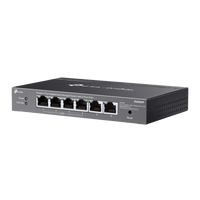 Switch Omada 6 Puertos Gigabit / 4 Puertos PoE+ 65W / Gestión Cloud SDN / Sin Ventiladores / QoS / VLAN / IGMP Snooping / 250 m PoE