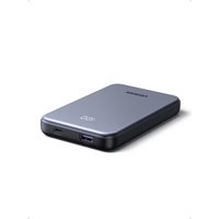 Banco de Energía Portátil 10000mAh / 20W Máximo / Puerto USB-C PD3.0 PPS / Puerto USB-A 22.5W / Batería Polímero de Litio / Pantalla Digital / Carga Rápida 3 Horas / Protocolos Múltiples / Protección