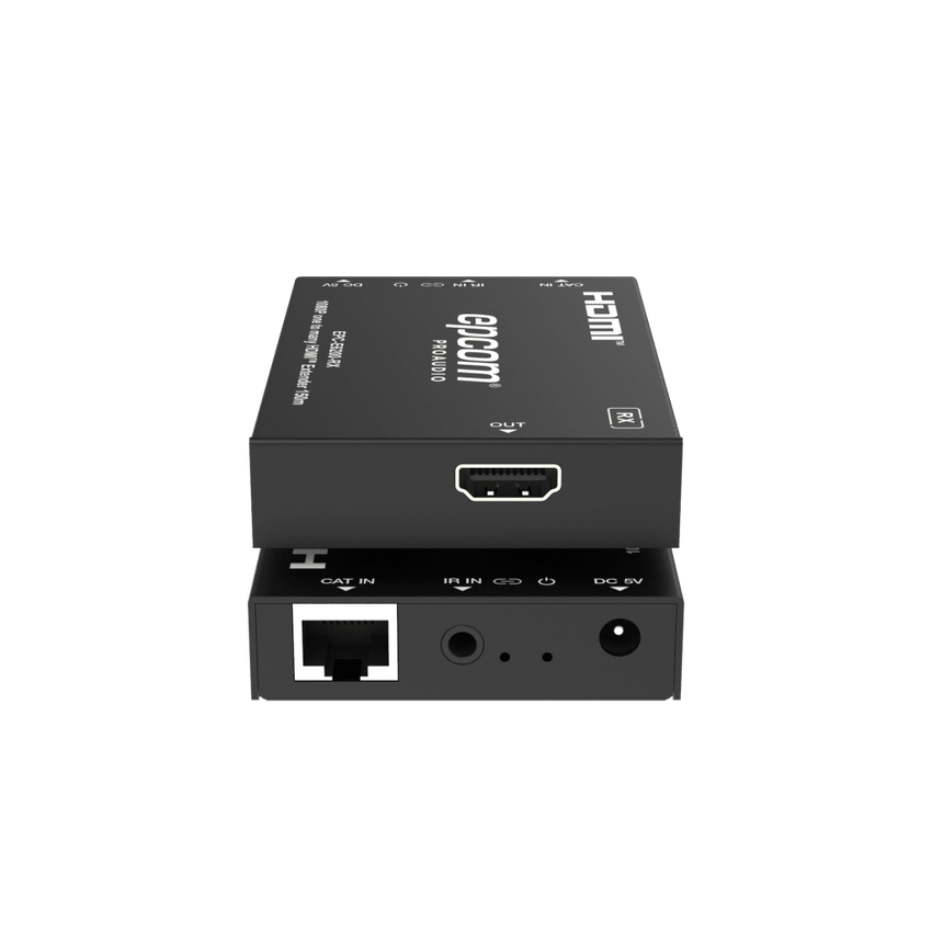 Extensor HDMI™ Sobre IP | Codificador Y Decodificador | 150m Por Cable CAT6 | Compatible Con Red Gigabit | Video Full HD | Compresión EZCast | Control IR Unidireccional