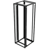 Organizador Vertical de Cables para Rack 45 UR (79 in) / Acero Negro RAL 9005 / Sección 95x208 mm (3.7x8.2 in) / Capacidad 726 Cables / Dedos cada 1.75 pulg / ProLine S1 HOFFMAN