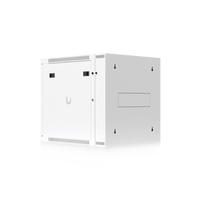 UACC Rack Cabinet 12U (600 x 703 mm) - Gabinete Cerrado para Montaje en Pared con Puerta Frontal Perforada, Puerta Trasera Abatible (Swing-Out) y Paneles Laterales Removibles con Llave