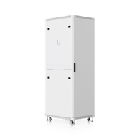 UACC Rack Cabinet 42U (600 × 800 mm) – Gabinete de Piso Totalmente Ensamblado con Ventiladores Integrados, Paneles Removibles, Ruedas con Seguro y Puerta Frontal de Vidrio Templado