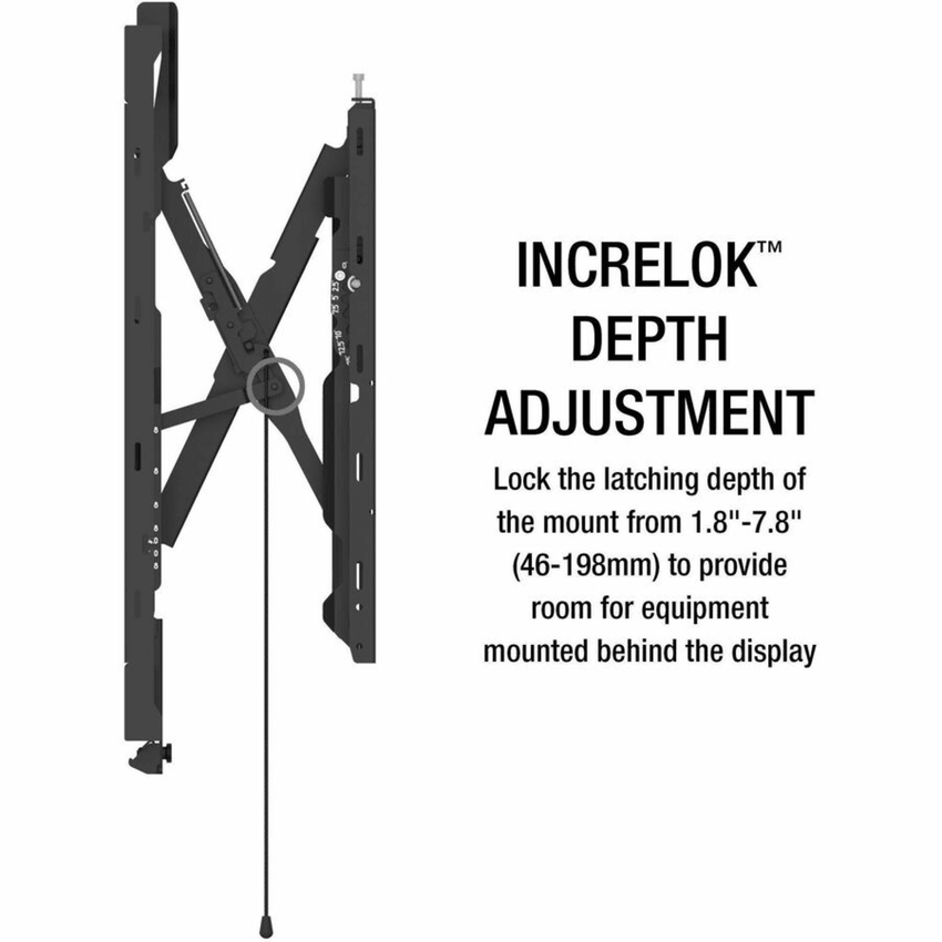 Soporte de Pared Universal Scissor SmartMount para Pantallas desde 49" hasta 120" / Extensión 12.8" (325 mm) / Carga Máxima 250 lb (113.4 kg) / Ajuste Post-Instalación / Hook-and-Hang / IncreLok