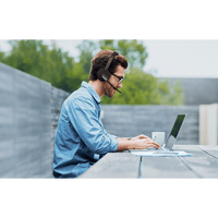 Diadema Inalambrica BH70-Mono-Teams USB C/A Optimizada para Microsoft Teams con Tecnología de Captura Precisa de Voz