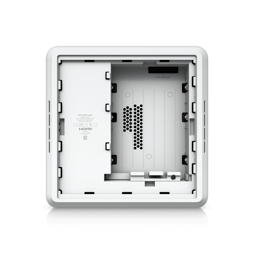 UniFi Protect UNVR-Instant – Grabador de Video en Red con Soporte para HDD de 3.5”, Switch PoE Integrado de 6 Puertos GbE (40W) y Puerto HDMI Viewport