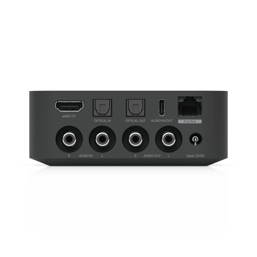 Streamer de Audio Digital PoE Multi-Zona Compacto con Diseño Versátil, Control Intuitivo y Compatibilidad con Múltiples Servicios de Streaming de Música