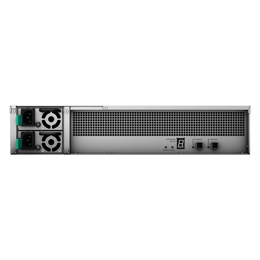 Unidad de Expansión FX2421 para Synology FlashStation | 24 Receptáculos de Unidad 2.5" | Compatible con SSD SATA SAT5200 | Diseño de Alta Fiabilidad | Fuentes de Alimentación Redundantes.