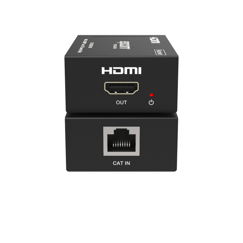 Splitter HDMI 1x2 | 4K@60Hz a 60m | 4K@30Hz a 70m | Cable Cat6 | EDID | HDCP 2.2 | Salida Loop