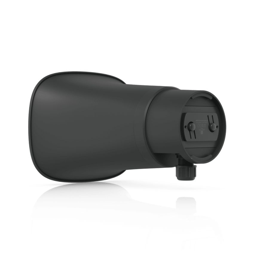 UniFi Protect AI Horn Speaker, Altavoz IP 120 dB, PoE+, Alerta AI Avanzada, Montaje Pared, Esquina y Poste, IP66, Color Negro