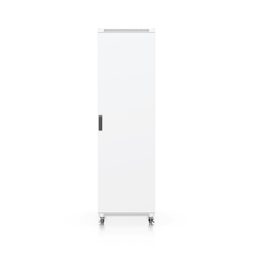 UACC Rack Cabinet 42U (600 × 1000 mm) – Gabinete de Piso Totalmente Ensamblado con Ventiladores Integrados, Paneles Removibles, Ruedas con Seguro y Puerta Frontal de Vidrio Templado