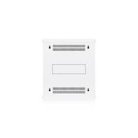 UACC Rack Cabinet 12U (550x 450 mm) - Gabinete Cerrado para Montaje en Pared con Puerta Frontal Perforada, Totalmente Ensamblado con Ventiladores Integrados y Paneles Removibles