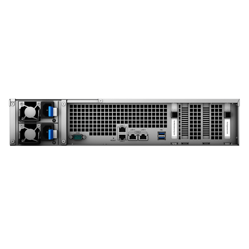 Servidor All-Flash Synology FlashStation FS6400 | 24 Bahías SAS-SATA | Dual Intel Xeon Silver 4110 | 32GB DDR4 ECC RDIMM | 10GbE | Escalable hasta 72 Unidades.