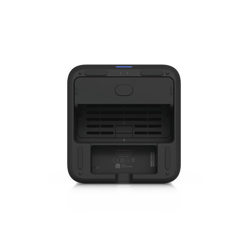 UniFi UNAS-2 – Almacenamiento en Red (NAS) Compacto con 2 Bahías para HDD de 3.5”, Puerto de Red 2.5 GbE, Conectividad USB-C y Adaptador PoE++ Incluido
