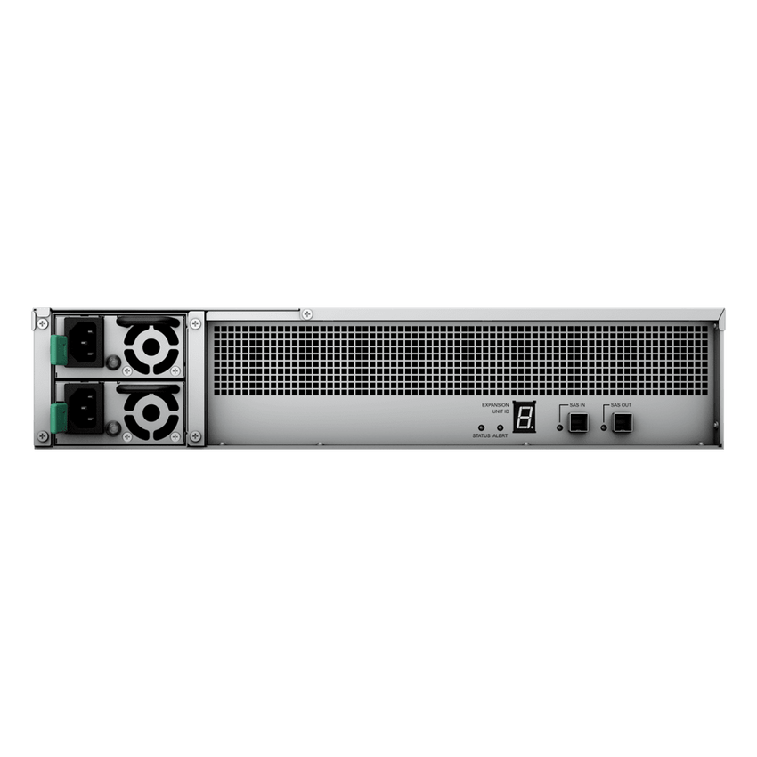 Unidad de Expansión RX1222sas | 12 Bahías SAS/SATA 3.5" o 2.5" | Diseño Redundante | Fuentes de Alimentación Dobles | Compatible con Unidades Synology.
