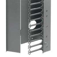 Gabinete Rack ProLine ConnecTek 42 UR / 2000 x 800 x 1100 mm Con Capacidad 1134 kg  Acero, Color Negro Con Organizadores Laterales Frontal y Traseros Incluidos