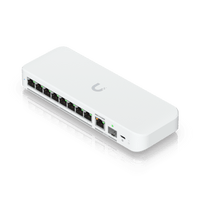 USW Flex 2.5G Switch de 8 Puertos 2.5GbE, con un Puerto de Enlace Ascendente Combinado RJ45/SFP+ de 10 GbE, Incluye Adaptador ca/cc