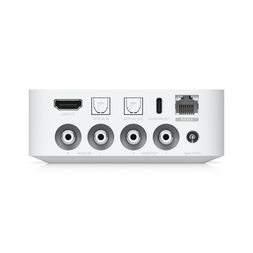 Streamer de Audio Digital PoE Multi-Zona Compacto con Diseño Versátil, Control Intuitivo y Compatibilidad con Múltiples Servicios de Streaming de Música