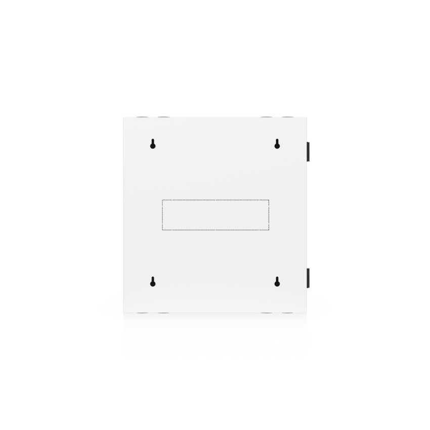 UACC Rack Cabinet 12U (600 x 703 mm) - Gabinete Cerrado para Montaje en Pared con Puerta Frontal Perforada, Puerta Trasera Abatible (Swing-Out) y Paneles Laterales Removibles con Llave