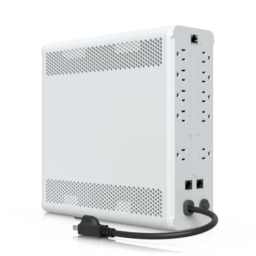 Sistema de Alimentación Ininterrumpida (UPS) de 1 kVA Administrado, 5 Tomas con Respaldo y 5 con Protección contra Sobretensión, Batería Hot-Swappable de 108 Wh, Compatible con NUT y Apagado Seguro para UNVR y UNAS