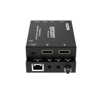 Extensor HDMI 4K@60Hz | PoC Bidireccional | HDR y Dolby Vision | Audio ARC y Óptico | Transmisión hasta 70m por CAT6