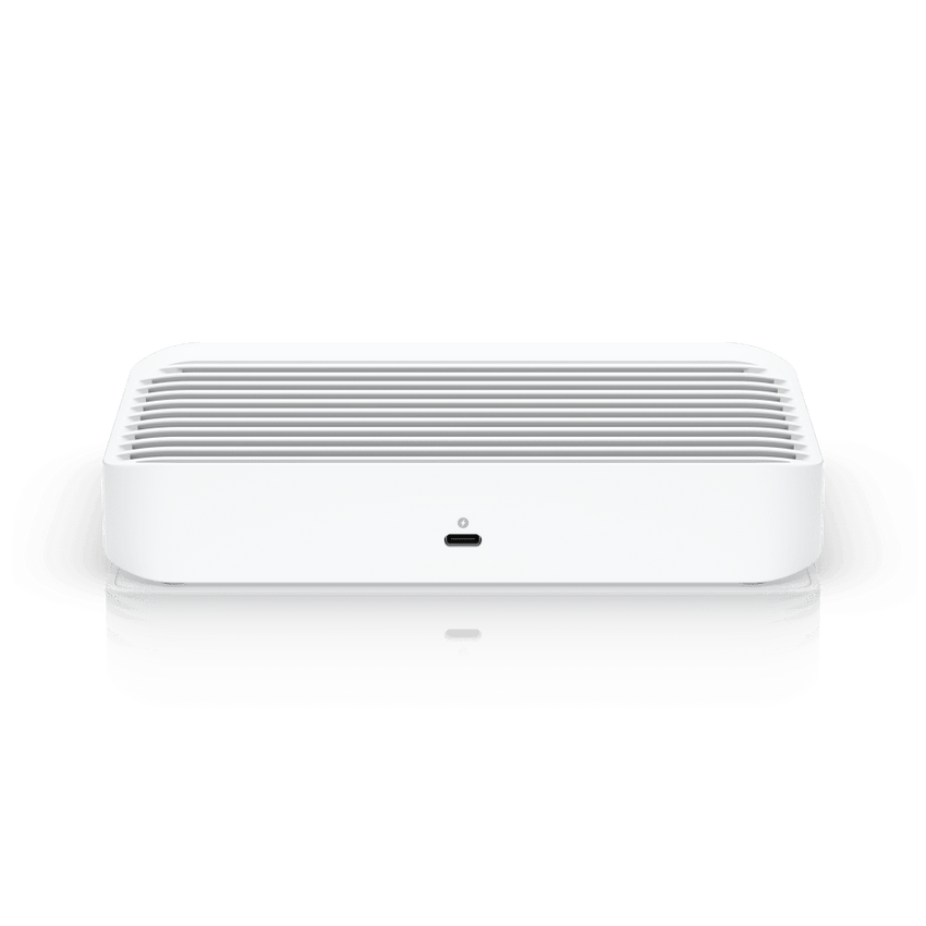 USW Flex XG Switch Capa 2, Compacto de 4 Puertos 10GbE, Puede ser Alimentado por un Puerto GbE PoE+ o con un Adaptador 5 Vcc USB-C