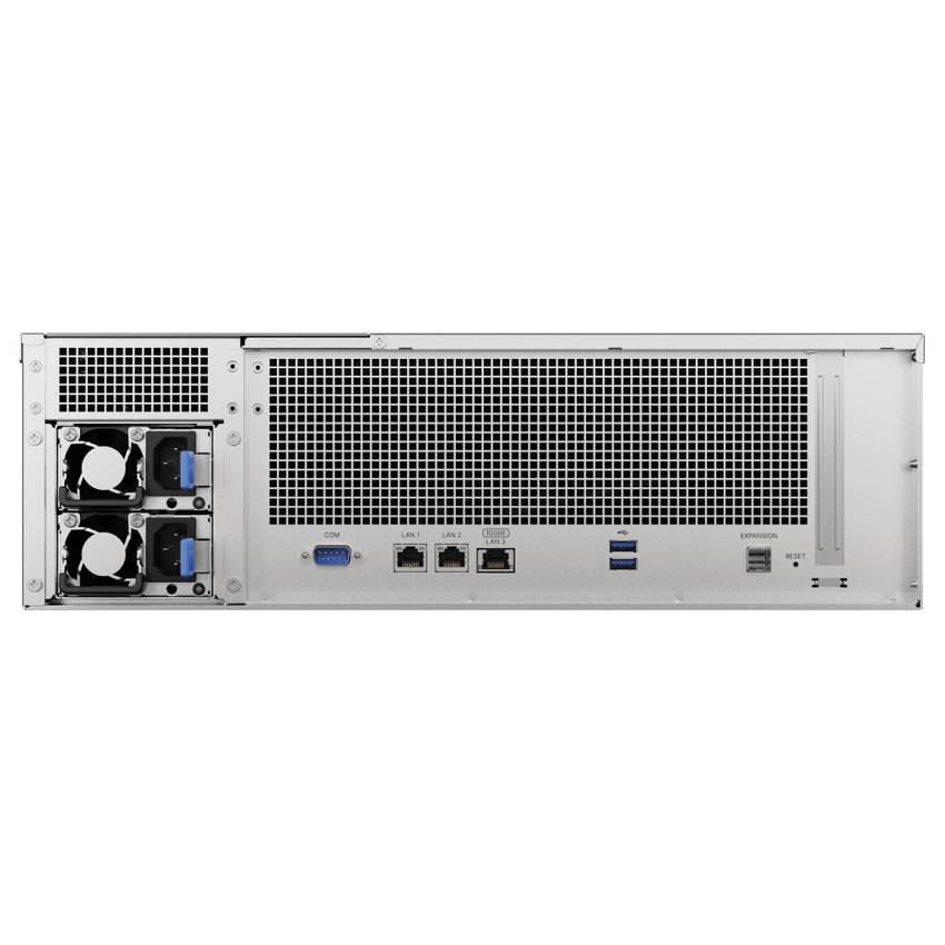Servidor de Almacenamiento RackStation RS2825RP+ | 16 Bahías | 3U | Hasta 560 TB | Rendimiento 3,519/1,790 MB/s | Fuentes de Alimentación Duales | Expansión PCIe | Compatible con Virtualización y Vigilancia.
