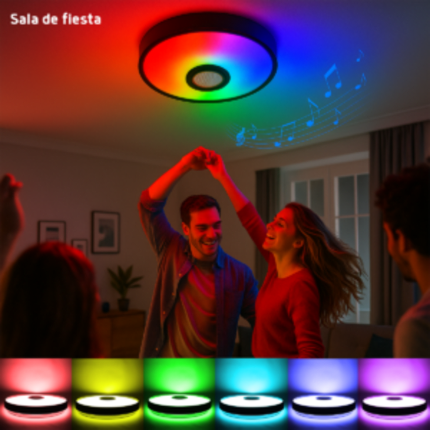 Luminario LED JLAR-3003 / 30W / 2400 Lúmenes / Bluetooth Control App / Voltaje 85-265V / Temperatura 6500K Fría / Garantía 3 Años
