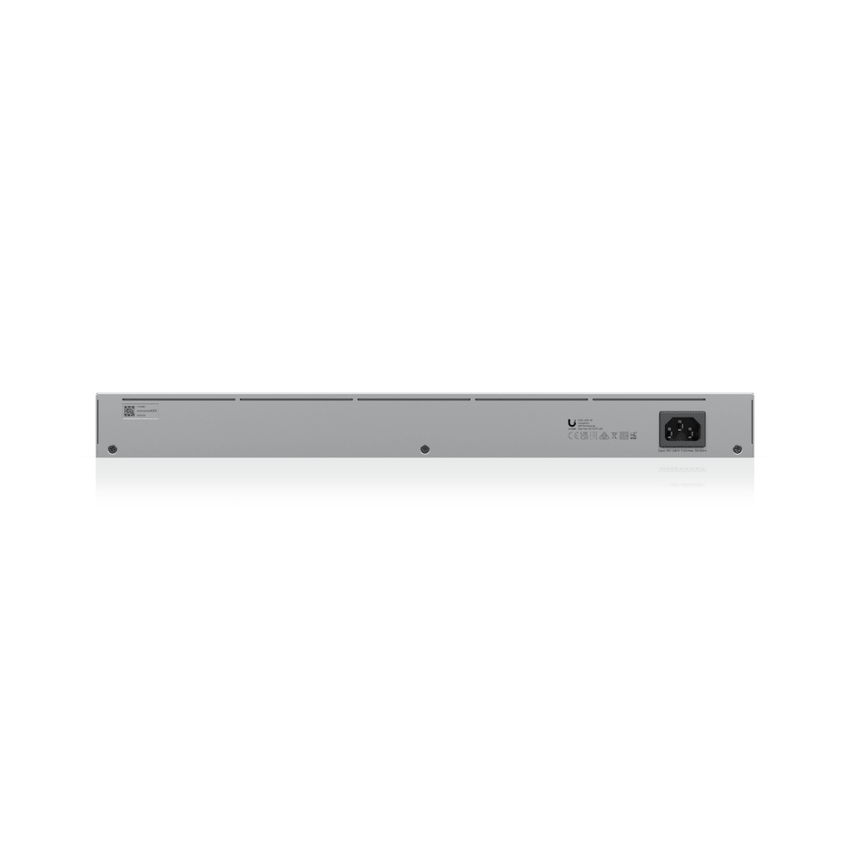 USW-48 — Switch Layer 2 de 48 Puertos GbE + 4 Puertos SFP con Diseño Fanless para Funcionamiento Totalmente Silencioso